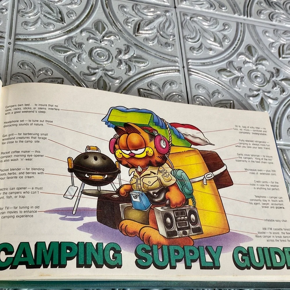 Vintage Garfield in the Rough Hardcover Book 1984 Weekly Reader Jim Davis Comic